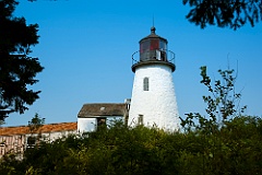 Burnt Island Lighthouse Tower in Maine